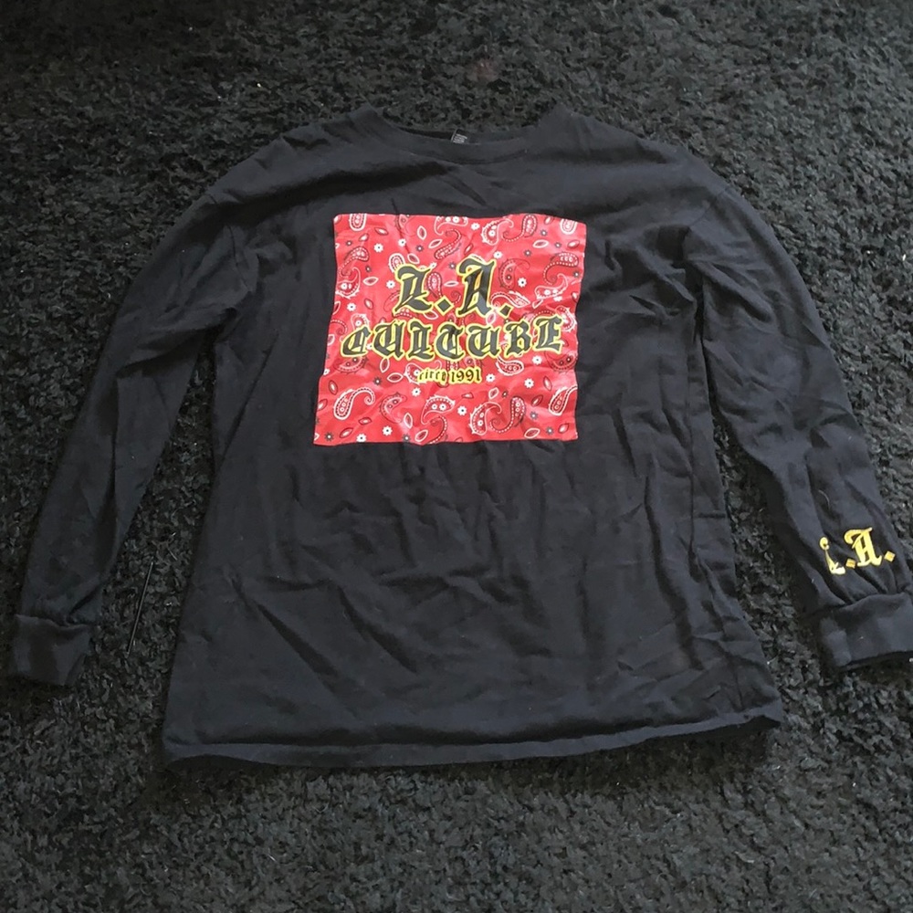 Black long sleeve.
